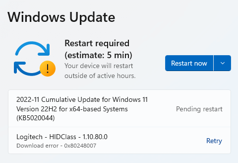 Restart the PC